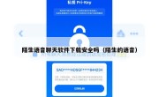 陌生语音聊天软件下载安全吗（陌生的语音）