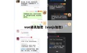 vue通讯加密（vuejs加密）