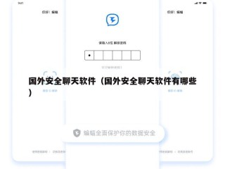国外安全聊天软件（国外安全聊天软件有哪些）
