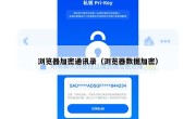 浏览器加密通讯录（浏览器数据加密）