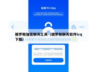 俄罗斯加密聊天工具（俄罗斯聊天软件icq下载）