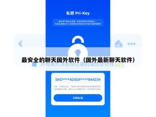 最安全的聊天国外软件（国外最新聊天软件）