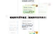 蝙蝠聊天软件确定（蝙蝠聊天软件简介）