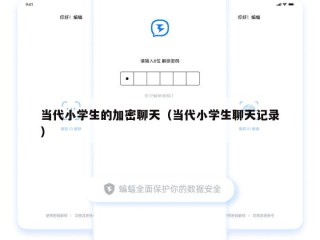 当代小学生的加密聊天（当代小学生聊天记录）