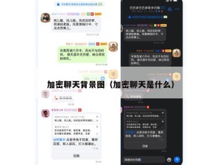 加密聊天背景图（加密聊天是什么）