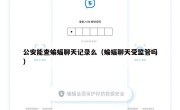 公安能查蝙蝠聊天记录么（蝙蝠聊天受监管吗）
