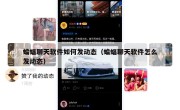 蝙蝠聊天软件如何发动态（蝙蝠聊天软件怎么发动态）