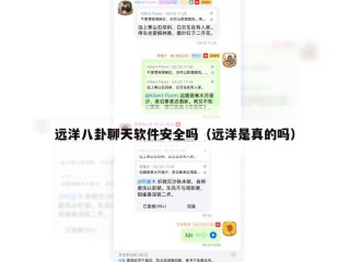 远洋八卦聊天软件安全吗（远洋是真的吗）