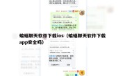 蝙蝠聊天软件下载ios（蝙蝠聊天软件下载app安全吗）