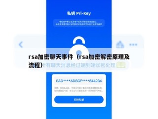 rsa加密聊天事件（rsa加密解密原理及流程）