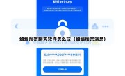 蝙蝠加密聊天软件怎么玩（蝙蝠加密消息）
