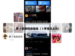 萝卜密聊网络链接（卜箩蜜怎么吃）