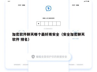 加密软件聊天哪个最好用安全（安全加密聊天软件 排名）