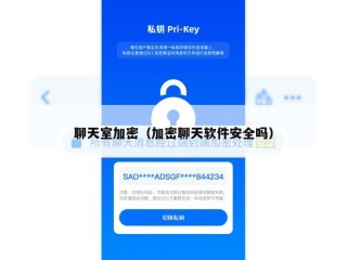聊天室加密（加密聊天软件安全吗）