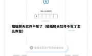 蝙蝠聊天软件不见了（蝙蝠聊天软件不见了怎么恢复）